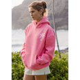 thumbnail image 4 of Womens Oversized Hibiscus Graphic Embroidery Hoodie Preppy Cotton Sweatshirt for Teen Grils Pink, M, 4 of 7