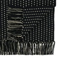 thumbnail image 3 of Fennco Styles Stitched Design Tassel Cotton Table Runner 16" W X 72" L - Black Woven Table Cover for Home, Dining Table, Banquets, Thanksgiving, Christmas, Holidays and Special Occasion, 3 of 3