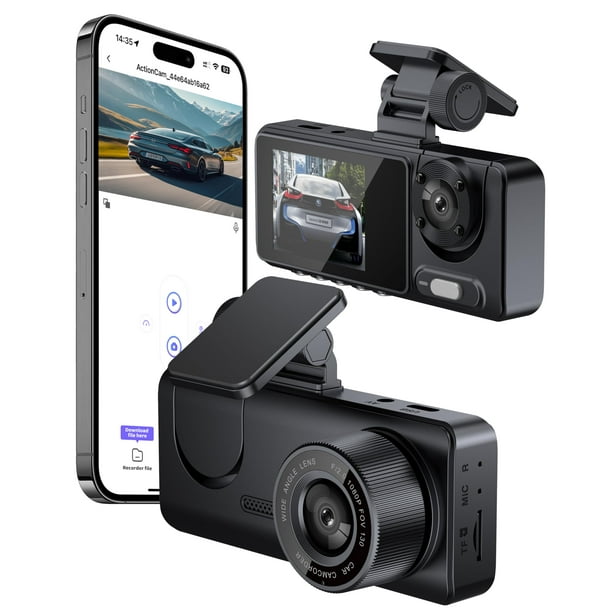 Dash Cam FOTN S16 frontal de doble canal WiFi 1080P + 720P