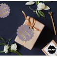 thumbnail image 5 of Inkdotpot Pack Of 50 Hugs & Kisses From The Wedding Favor Paper Tags Craft Real Gold Foil Hang Tags, 5 of 6