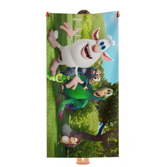 Booba Beach Towel Gift for Girls Boys Teenager 30"x60" Quick Drying Microfiber