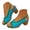 Blue, variant on Dakaela Heeled Sandals for Women 2026 Open Toe Slingback Chunky High Heels Buckle Ankle Strap Dressy Wedge Pumps for Bridal Party Wedding Yellow Size 9