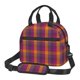 thumbnail image 1 of Balery Purple Yellow Buffalo Plaid Bolsa de Almuerzo Impresa, Caja de Almuerzo Reutilizable, Bolsa Térmica Aislada para Almuerzo, Bolsa Antiderrames, 1 of 7