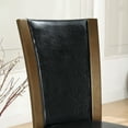 thumbnail image 5 of Furniture of America Waverly Faux Leather Side Chair in Brown Cherry (Set of 2), 5 of 6