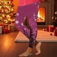 thumbnail image 4 of qucoqpe Christmas Print Leggings for Women Festive Yoga Pants Soft Stretchy Tights for Holiday & Casual Wear, 4 of 6