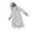 White, variant on Halloween Animated Women Ghost with Posable Arm,Voice Activated Ghosts Props,Scary Ghost with Creepy Sounds,Light Up Eyes,Swing Legs for Haunted House,Porch Lawn,Animatronics Hanging Decor