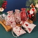 thumbnail image 2 of Bolsa de lino con cordón para Navidad, bolsita de cáñamo para embalaje de dulces y galletas, regalo de Año Nuevo, 5/10 piezas, 10x14, 13x18cm, 2 of 4