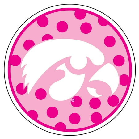 

Iowa Magnet (PINK POLKA DOT HAWKEYE MAG (5 ) 5 in)