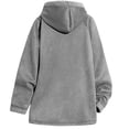 thumbnail image 4 of Mens Zip Up Hoodies & Sweatshirts Fleece Lined Jackets Casual Solid Color Thermal Warm Long Sleeve Sherpa Outerwear Coats with Pockets and Hooded, 4 of 4