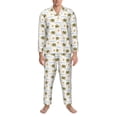 thumbnail image 3 of Sikiie Sea Turtle Basking in the Sun Mens Pajama Set, Soft Warm Long Sleeve Sleepwear, Cozy Button-Down Pjs for Men-X-Large, 3 of 7