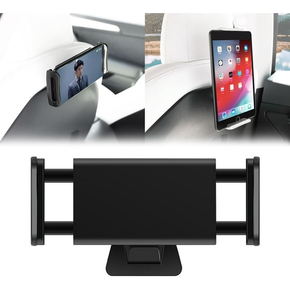 Tablet Holder Back Seat for Tesla, Headrest Tablet Mount for Tesla Model 3/Y for iPad Pro Air Mini, Galaxy, Fire, Switch, Mobile Phones, 4-12.9" Accessories for Tesla Model Y