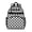 Black and White, variant on Green Checkered Backpack for School,Cute School Bag,Schoolbag with Adjustable Shoulder Straps & Padded Back,15.25"x11.5"x5.25"