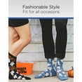 thumbnail image 5 of MeMoi Men's Halloween Cool Ghoul Ghost Novelty Crew Sock - Mens - Male, 10-13, Black, 5 of 8