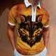 thumbnail image 2 of Playera de Manga Corta Athleisure con Media Cremallera y Solapa Impresa en 3D para Hombre Pompotops oipoqjl25014, 2 of 3