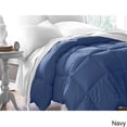 thumbnail image 3 of Blue Ridge Home Fashions Two-Tone Reversible Microfiber Down Alternative All Season Comforter-Hypoallergenic Polyester Fill, King, Purple/Violet, 3 of 3