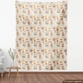 thumbnail image 4 of Ambesonne Abstract Fabric by the Yard Upholstery, Repetitive Leafy Pattern, 1 Yard, Eggshell Pale Mustard, 4 of 5