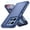 Blue/Navy, variant on Heavy Duty Phone Case compatible with Motorola Moto G 2025, Moto G 2026 and Moto G Play 2026, Drop Protection Cell Phone Cover