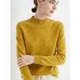 thumbnail image 1 of Suéter de cachemira 100 % lana merino, suéter de punto para mujer, jersey de cuello alto de manga larga, ropa de otoño e invierno, jerséis cálidos, 1 of 5