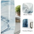 thumbnail image 5 of Marble Blackout Curtains for Bedroom Windows, Modern Abstract Print Curtains for Living Room, Blue Dining Room Curtain Draperies 2 Panel Sets, 52" X 63", 5 of 6
