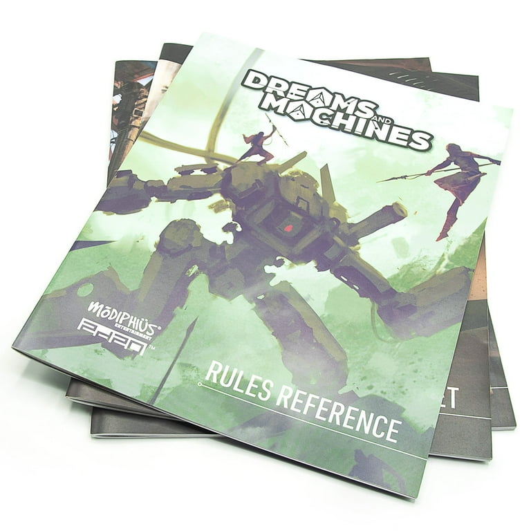 Modiphius: Dreams and Machines: RPG Starter Set to Play & Explore The World of Evera Prime, Booklet, Dice, Cards & More