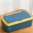 thumbnail image 2 of Caja de pañuelos húmeda creativa de gran capacidad para uso doméstico, rectangular, de plástico, organizador para toallitas húmedas de bebé y dispensador de toallitas húmedas., 2 of 7