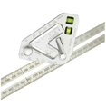 thumbnail image 4 of Escuadra combinada ZHAOCHENG con regla triangular plateada flexible para herramientas de carpintería de madera, 4 of 5