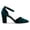 Dark Green, variant on Women's Closed Pointed Toe Pumps Strap Buckle Block High Heel D'Orsay Shoes Fancy Ballroom Outfit Size 9 Pink