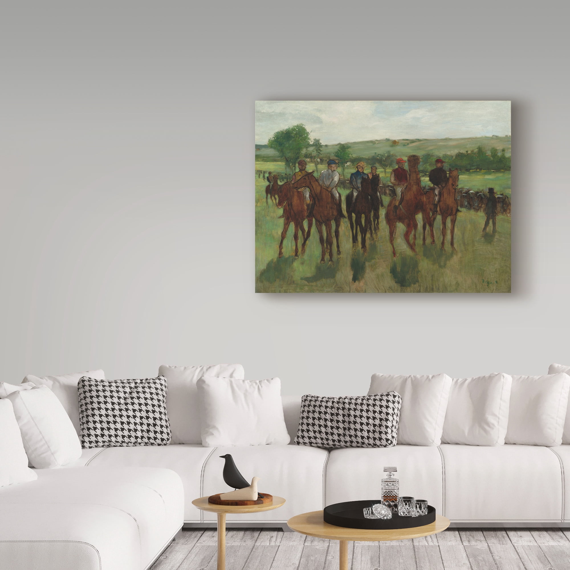 Trademark Fine Art 'The Riders' Canvas Art by Edgar Degas