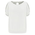 thumbnail image 4 of yillto Women's Oversized Baggy Tops Loose Pullover Casual Blouse T Shirt Summer Short Sleeve Shirts, 4 of 6