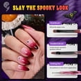 thumbnail image 4 of Juego de 6 pinceles para decoración de uñas con forma de escarabajos en gel para Halloween, 4 of 7