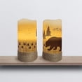 thumbnail image 5 of LumaBase Battery Operated LED Wax Candles with Soft White Lights, Wildlife - Set of 2, 5 of 6