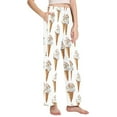 thumbnail image 2 of FORMRS Women's Pajama Pants with Pockets Soft Comfy Loungewear Sleep Bottom, Sizes S-2XL, Cartoon Ice Cream Pattern, 2 of 8