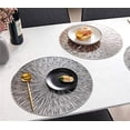 thumbnail image 4 of LINLIN 4 Pack Round Placemats Decorative Placemats PVC Placemats Hollow Table Place Mats Heat Resistant Non-slip Dining Placemats, 4 of 5