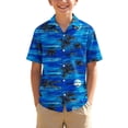 thumbnail image 2 of Muscularfit Hawaiian Shirt Boys Shirts Cocoon Boys Button Down Shirt Short Sleeve Tshirt Henley Graphic Tees Second Grade Shirt,3-4 Years, 2 of 8