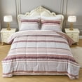 thumbnail image 1 of Floral Printed Queen Comforter Set with Sheets Lightweight Piece Bed in A Bag Comforter Set Vintage Yellow and Grey Flower Pattern Farmhouse Bedding Set, 1 of 7