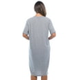 thumbnail image 3 of Just Love Short Sleeve Nightgown Oversized Screen Print Sleep Dress for Women (Grey - Jesus Coffee Naps, Small), 3 of 3