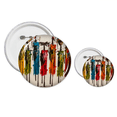 thumbnail image 1 of Art African Black Warrior Pins  Badge Button Design Kit Craft Sets, 1 of 3