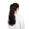 thumbnail image 2 of 20"/ 22" Wavy Curly Wrap  Hair Pieces Ponytail Drawstring Ponytail Extension Body Wave Ponytail Hair Extension Synthetic Loose Long Straight Ponytail Hair Pieces, 2 of 8
