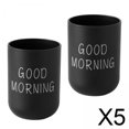 thumbnail image 1 of 5 X 2 X Portacepillos De Dientes 330 Ml Accesorios De Baño Para Encimera Regalos Navideños Negro, 1 of 6