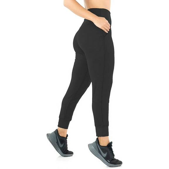 Joggers for women LMB high waisted joggers for women for casual, yoga and, workout wear - women joggers with pockets - Xtra Small - Black