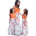 thumbnail image 3 of WIWIQS Verano Lindo Mamá y Yo Boho Rayas Chevron Maxi Vestidos, 3 of 5
