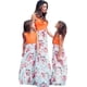 thumbnail image 3 of WIWIQS Verano Lindo Mamá y Yo Boho Rayas Chevron Maxi Vestidos, 3 of 5