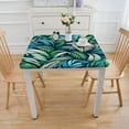 thumbnail image 3 of COMIO Tropical Palm Leaves Hawaii Jungle Decorative Summer Tablecloth Full Width Single-Sided Printing White, 3 of 7