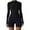 A-Black, variant on Wxolcjlv Women's One-Piece Swimsuit Zip Front Long Sleeve Fitness Dance Yoga Athletic Swimwear