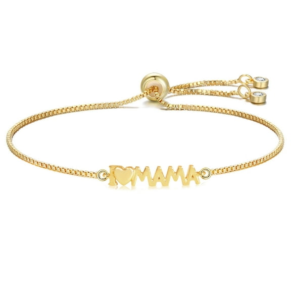 Mama Bracelet for Women Gold Bracelet Mom Bracelets Birthday Gifts Ideas Letter Bracelets for Women Charm Gift Jewelry