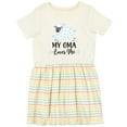 thumbnail image 3 of Inktastic My Oma Loves Me Baby Lamb Girls Toddler Dress, 3 of 5
