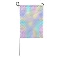 thumbnail image 1 of NUDECOR Fish Scale Pattern Magic Mermaid Tail Colorful Net Pale Rainbow Garden Flag Decorative Flag House Banner 12x18 inch, 1 of 2