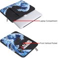 thumbnail image 4 of MOSISO Slim Marble Polyester 15" Laptop Sleeve, Blue, 4 of 7