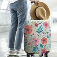 thumbnail image 2 of Pioneer Flower Floral Print Pattern Luggage Cover Fashion Suitcase Cover Baggage Covers Fit 25-28 Inch Luggage (Go Travel), 2 of 5
