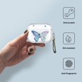 thumbnail image 4 of AmPm AirPods Pro Case Cover, Butterfly Clear Case Cute Protective Soft Shockproof Cover with Keychain for Women Girls Compatible with AirPods Pro Wireless Charging Case - Cactus Purple, 4 of 7